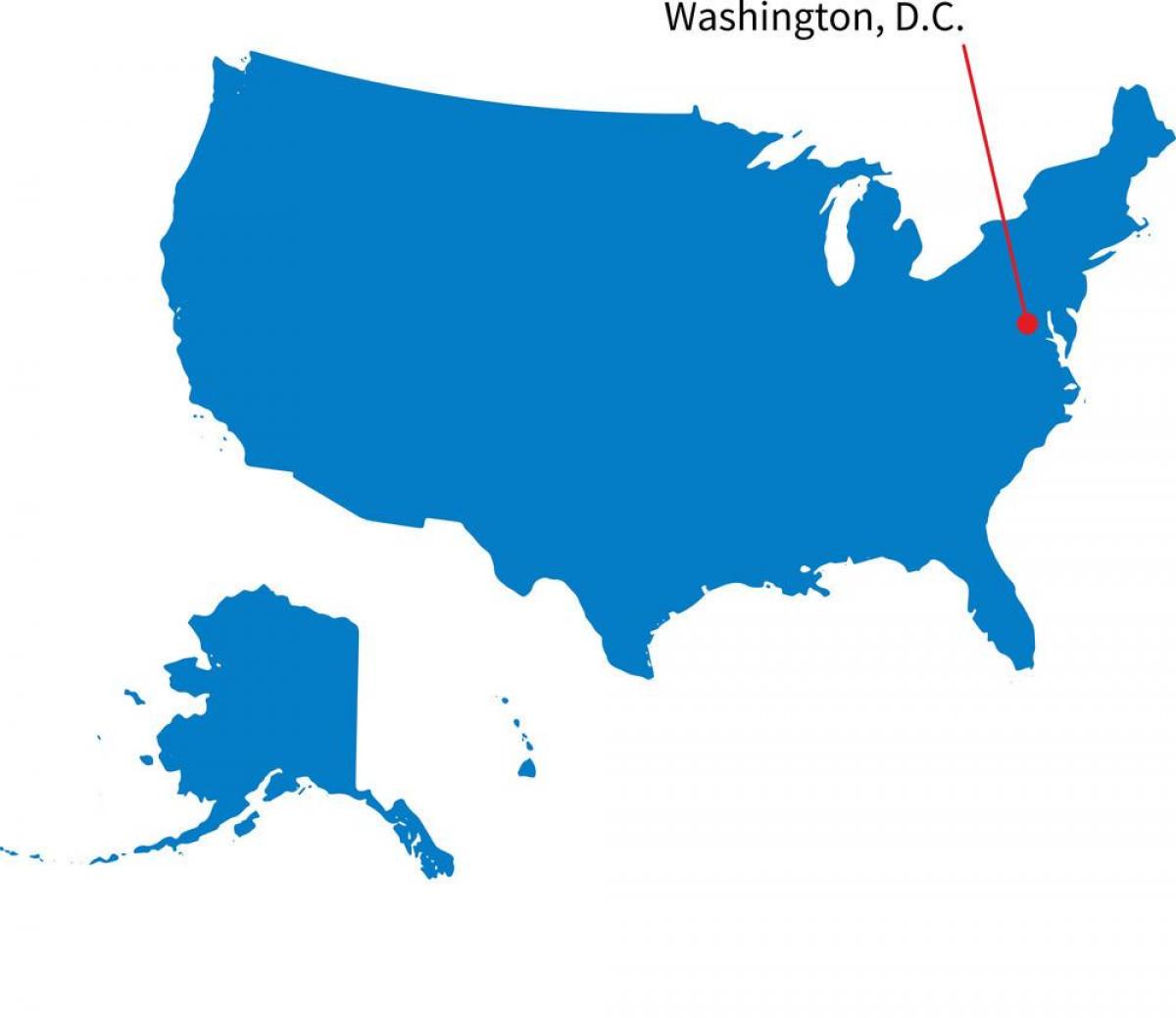 USA capital map